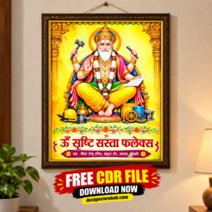 Vishwakarma Puja Photo Frame Design